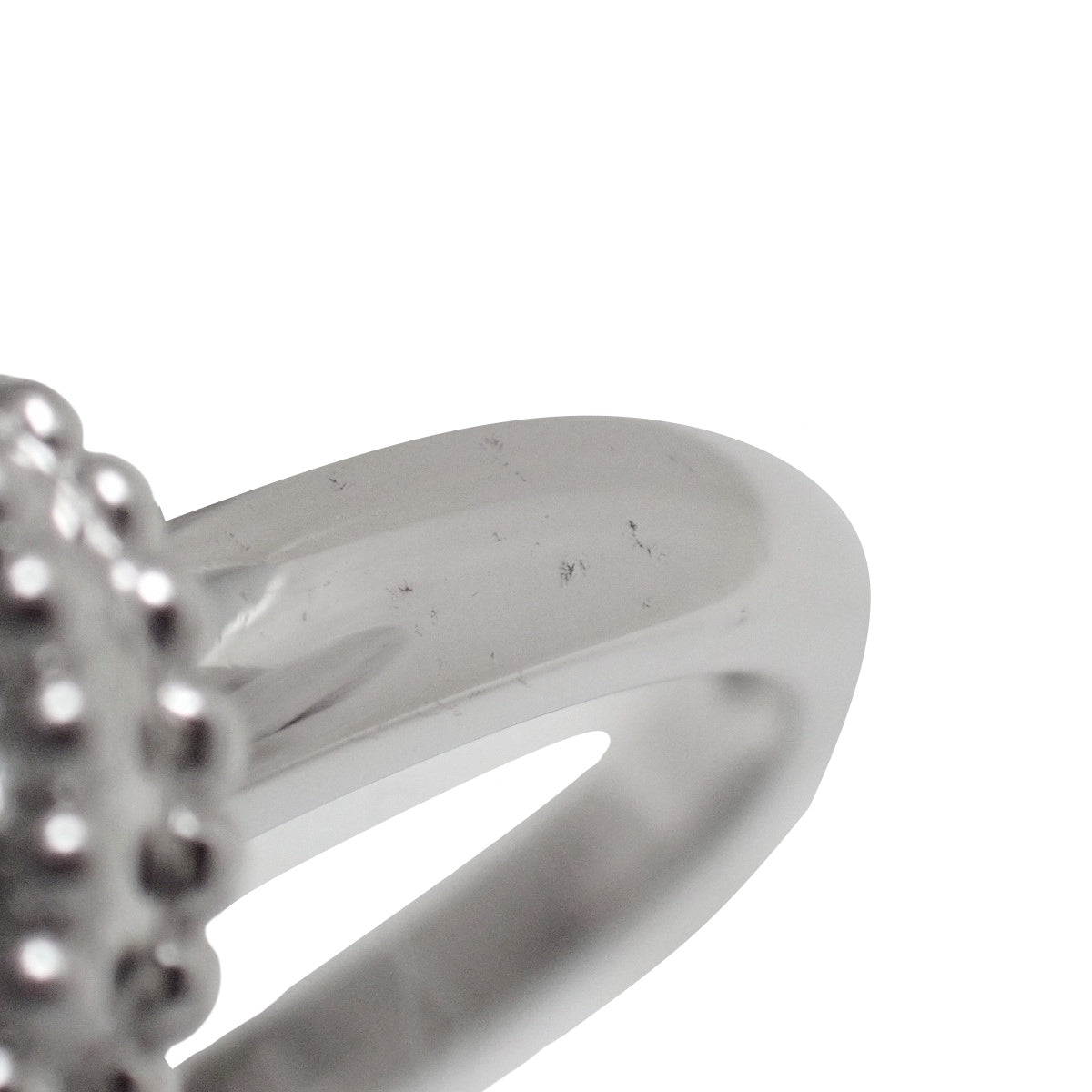 マジック アルハンブラ リング ダイヤモンド ホワイトゴールド K18WG 10.7g