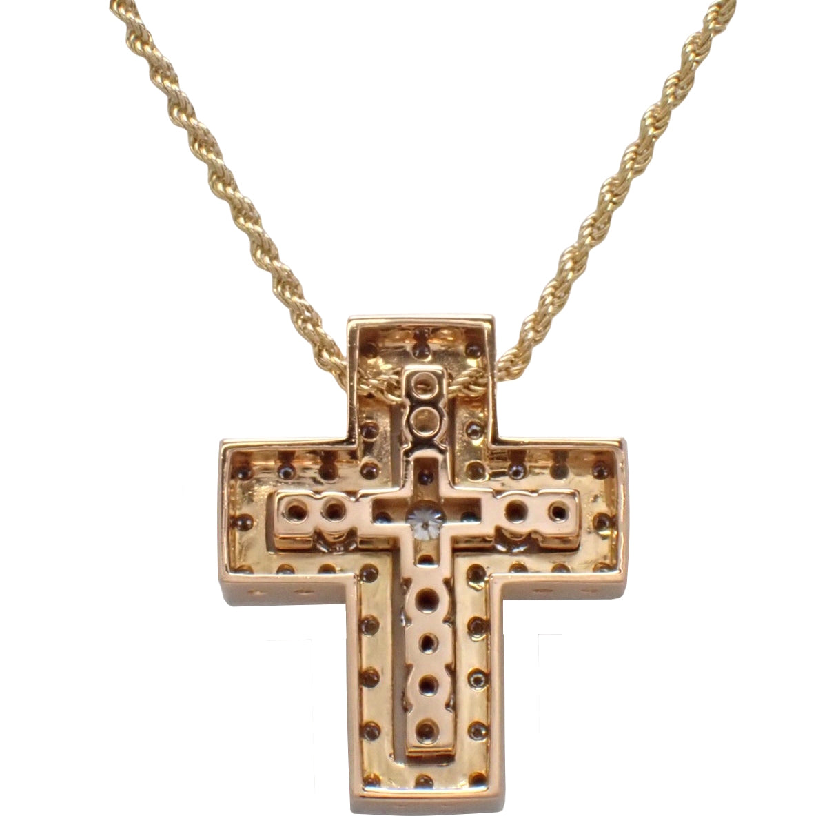 Belle Epoque Diamond Necklace in Pink Gold, 18K Gold, 10.0g