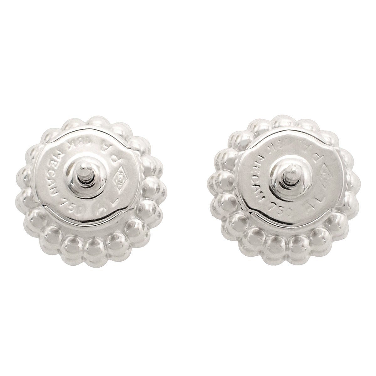 Perlée Earrings Diamond White Gold K18WG 6.8g