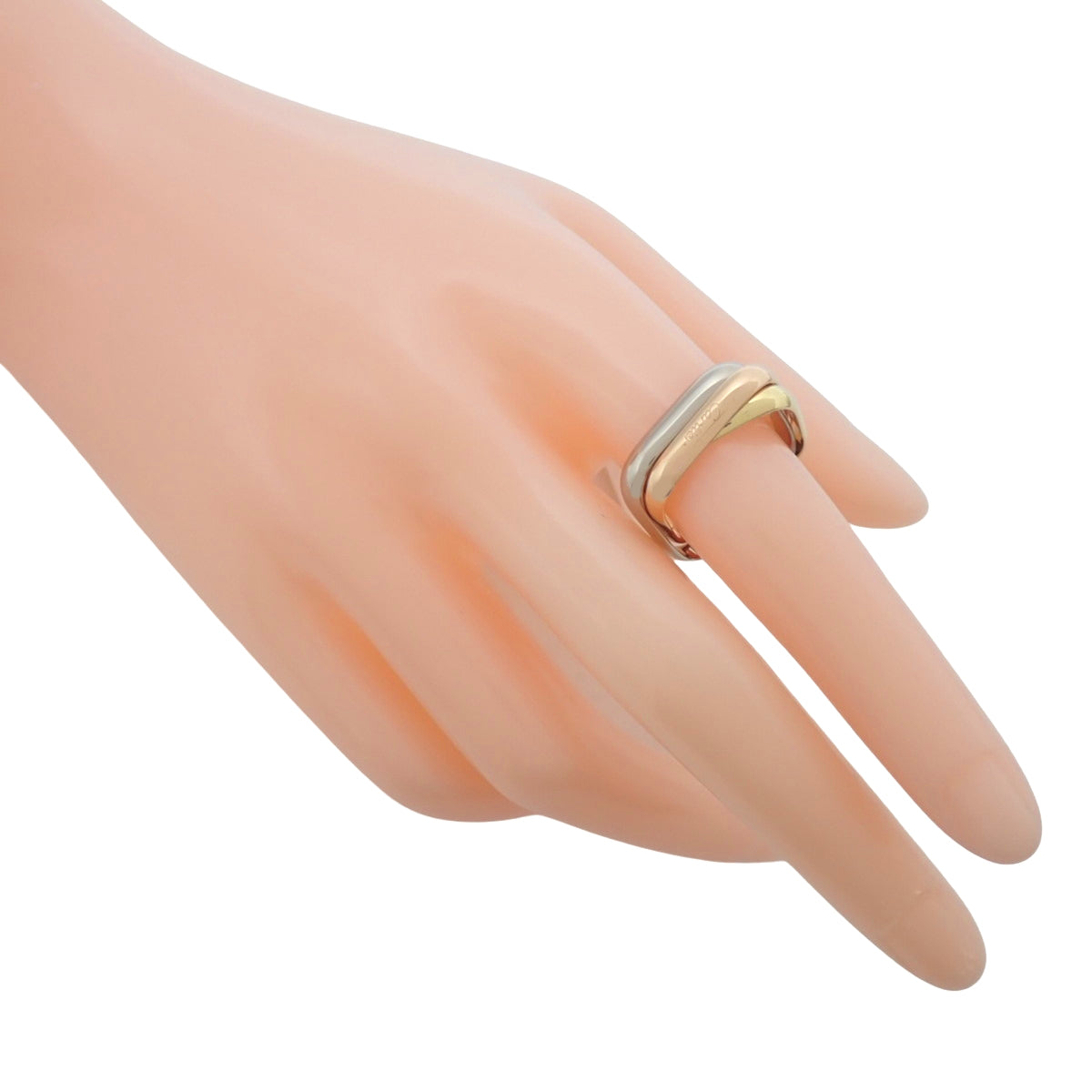 トリニティ クッション リング イエローゴールド ホワイトゴールド ピンクゴールド K18 10.0g