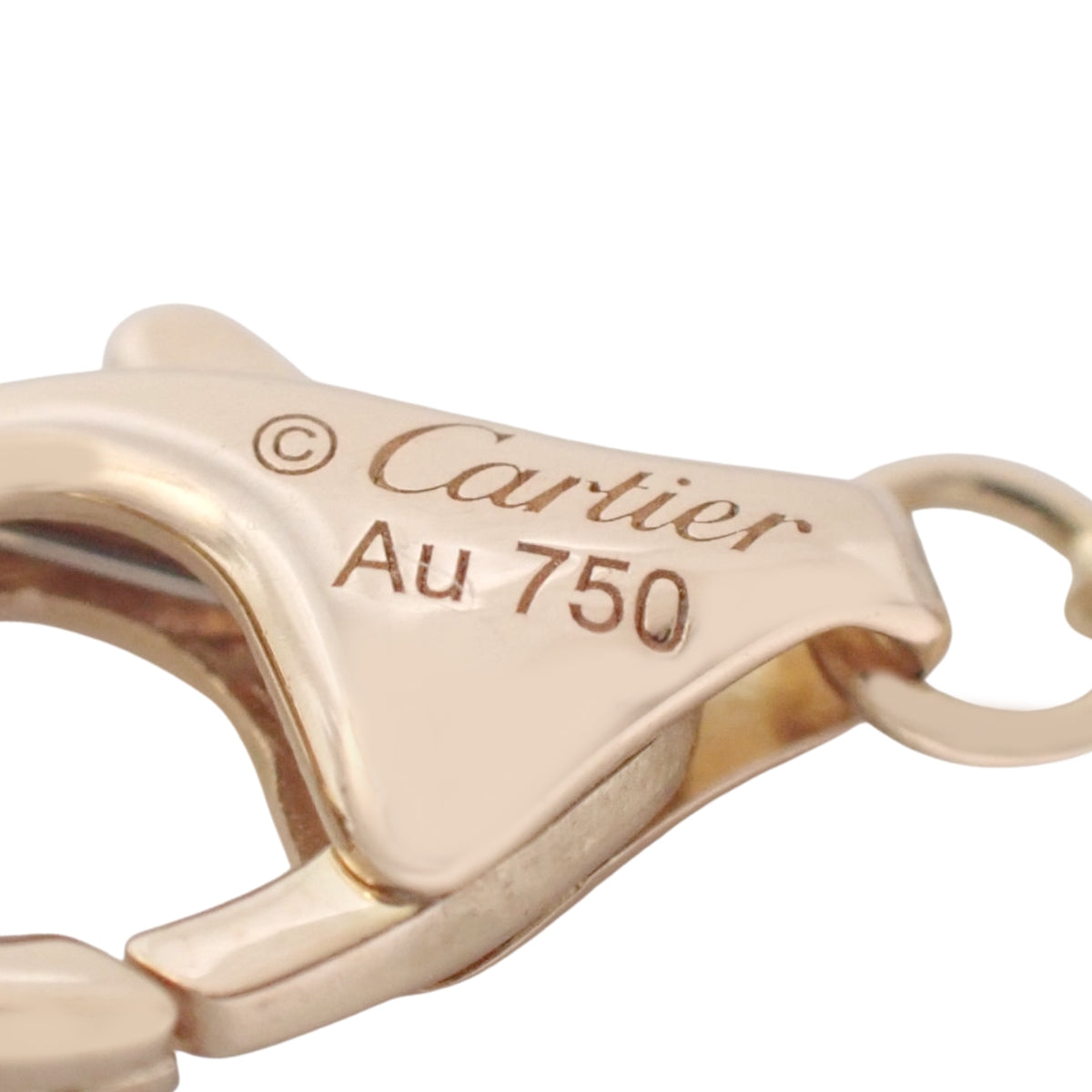 アミュレット ドゥ カルティエ ネックレス ダイヤモンド/マラカイト ピンクゴールド K18PG 3.0g