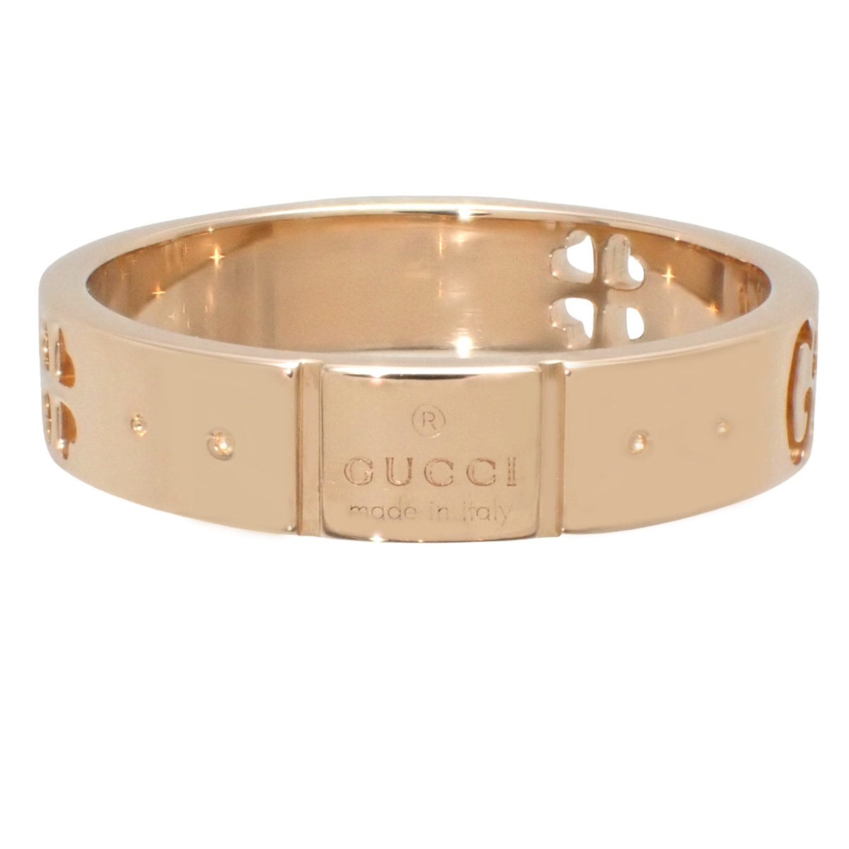 アイコン クローバー リング ピンクゴールド K18PG 3.6g