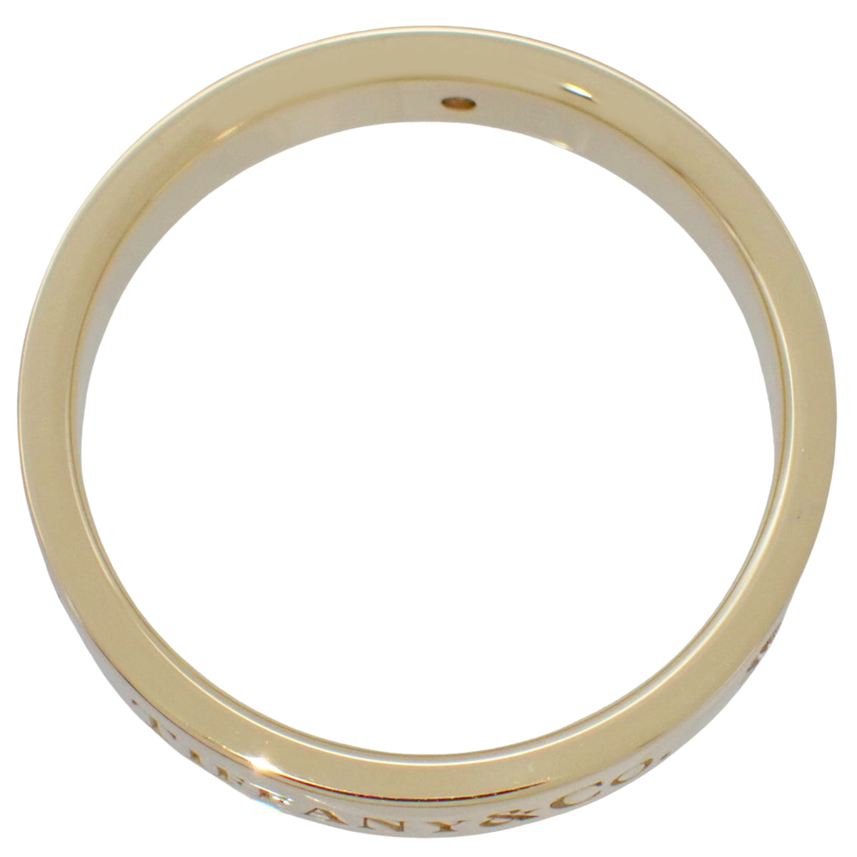 フラットバンド リング ダイヤモンド イエローゴールド K18YG 5.7g