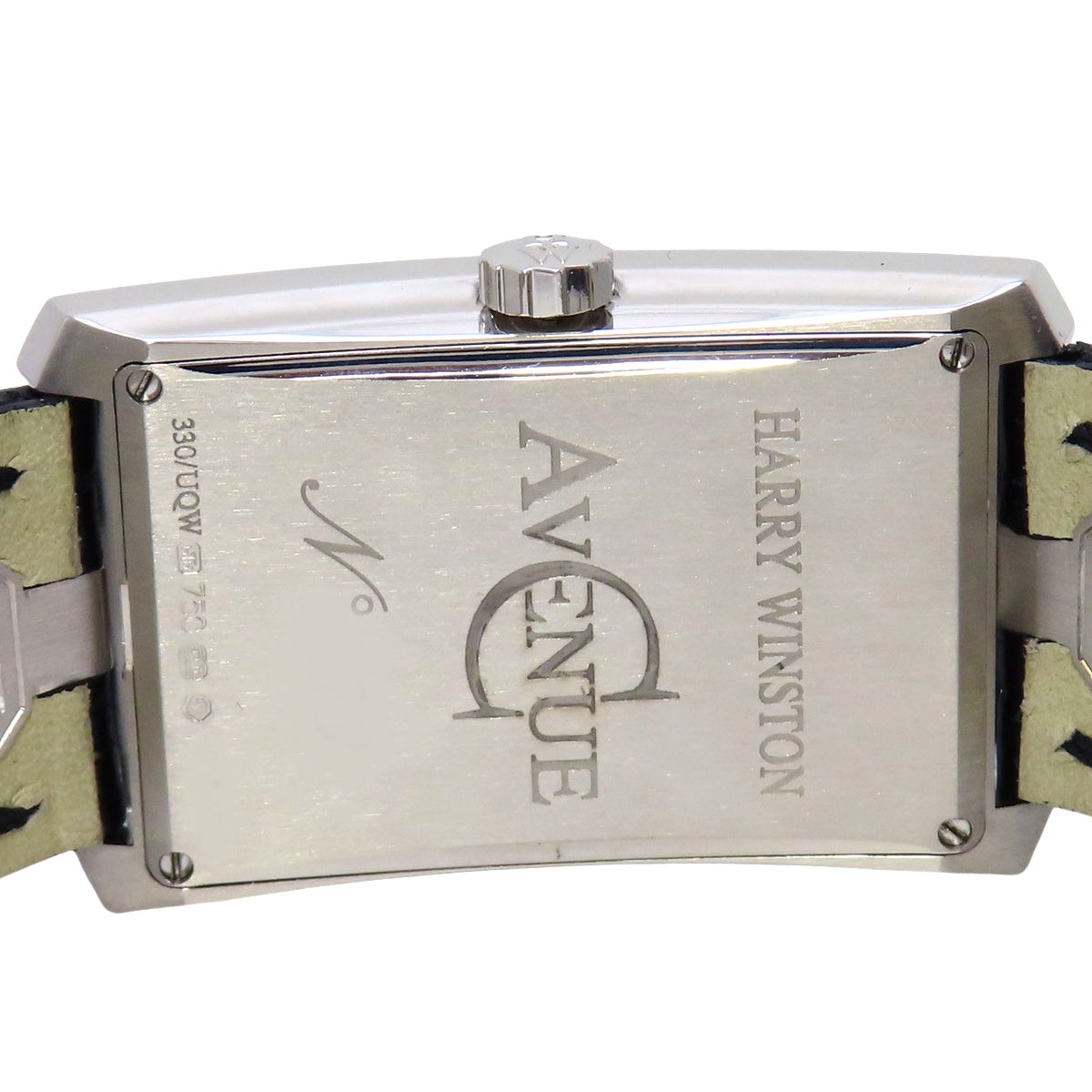 Avenue C 330UQW WG/Leather White Shell Dial Quartz Men's