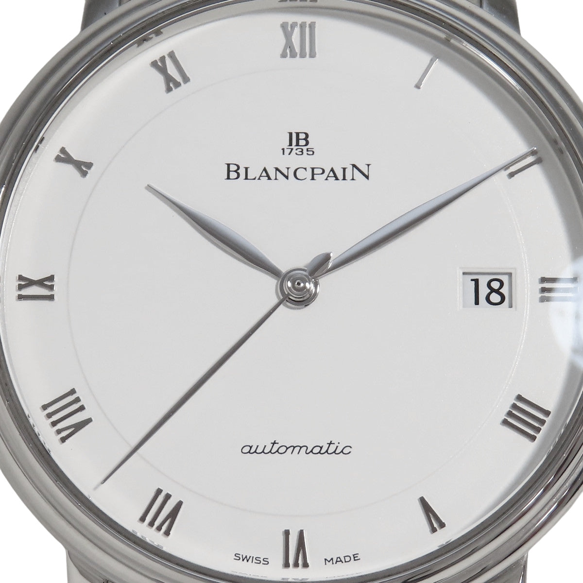 Villeret Ultra Slim 6223-1127-55B SS/Leather White Automatic Men's