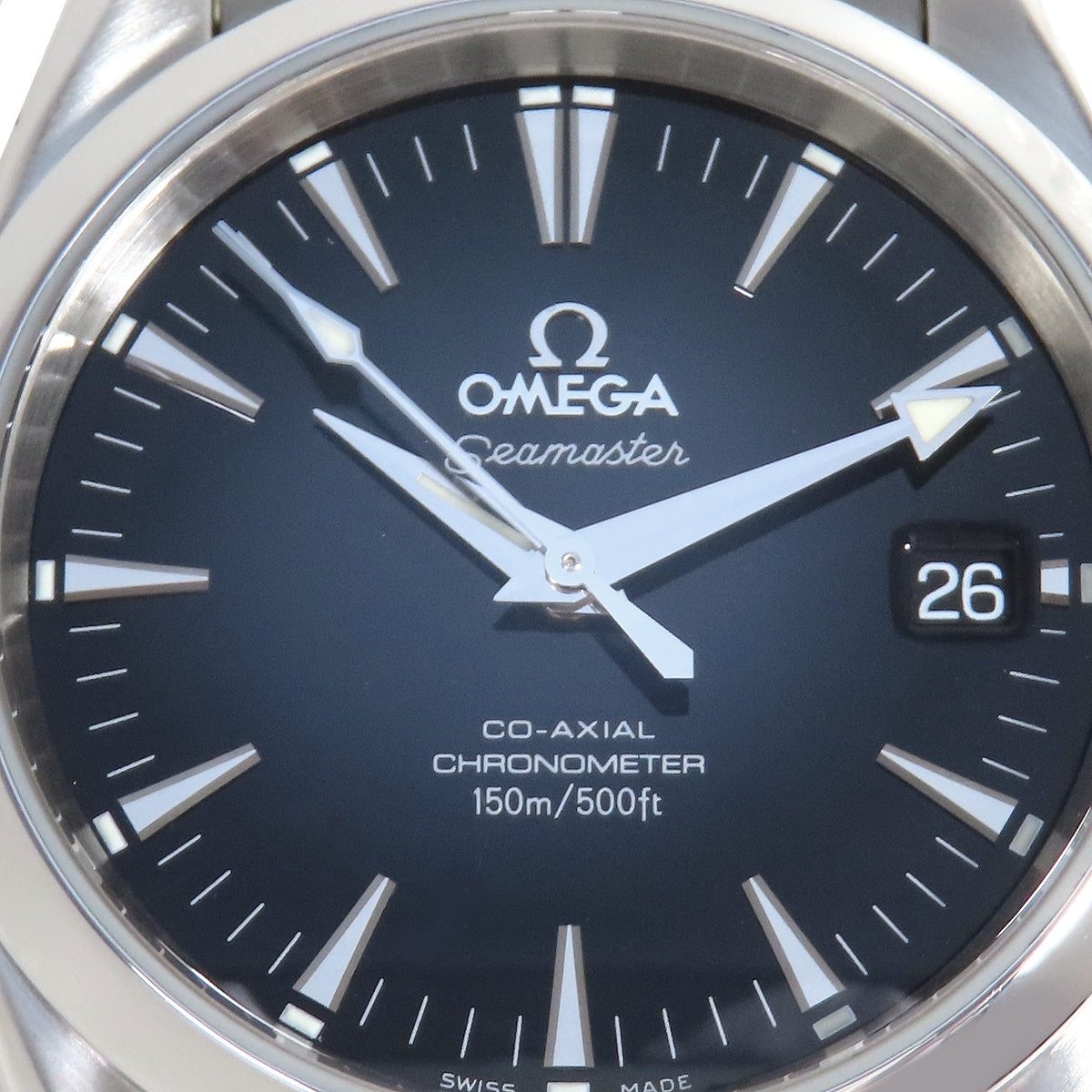 シーマスター アクアテラ 150m 2504.50 SS ブラック 自動巻き メンズ