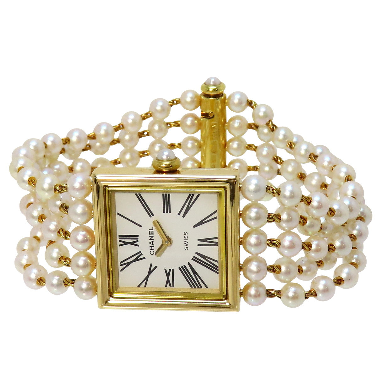 Mademoiselle H0007 YG/Pearl Quartz Ladies