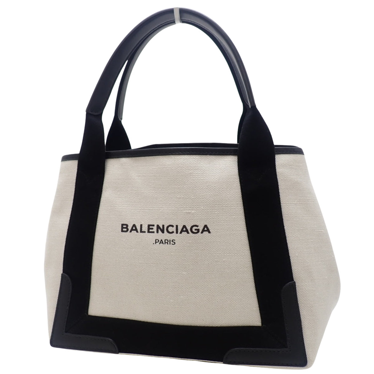 NAVY CABAS S Navy Cabas Cotton Canvas Natural/Black 339933