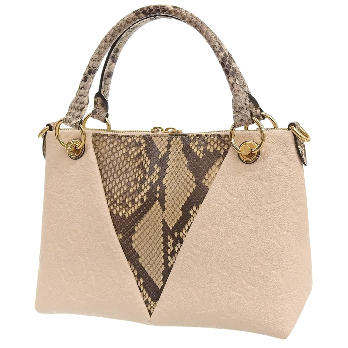 モノグラム・アンプラント VトートBB パイソン アイボリー N96236