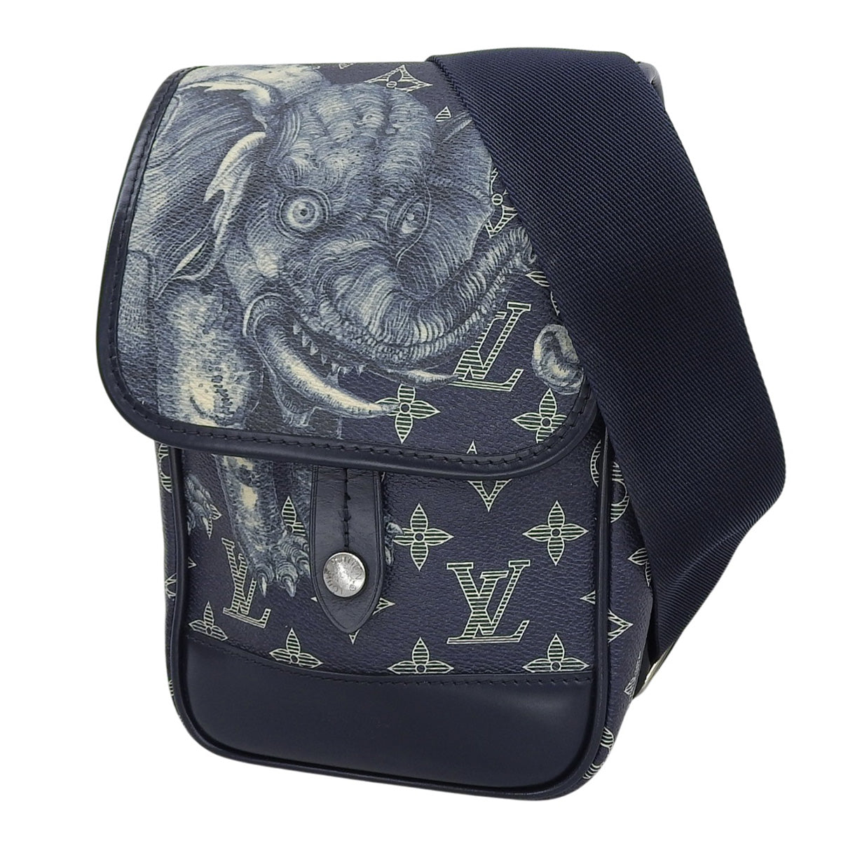 Monogram Savanna Messenger BB Navy Blue White M54246 Chapman Brothers Collaboration