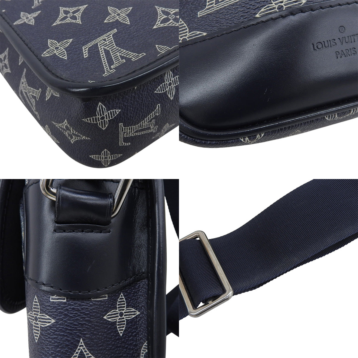 Monogram Savanna Messenger BB Navy Blue White M54246 Chapman Brothers Collaboration