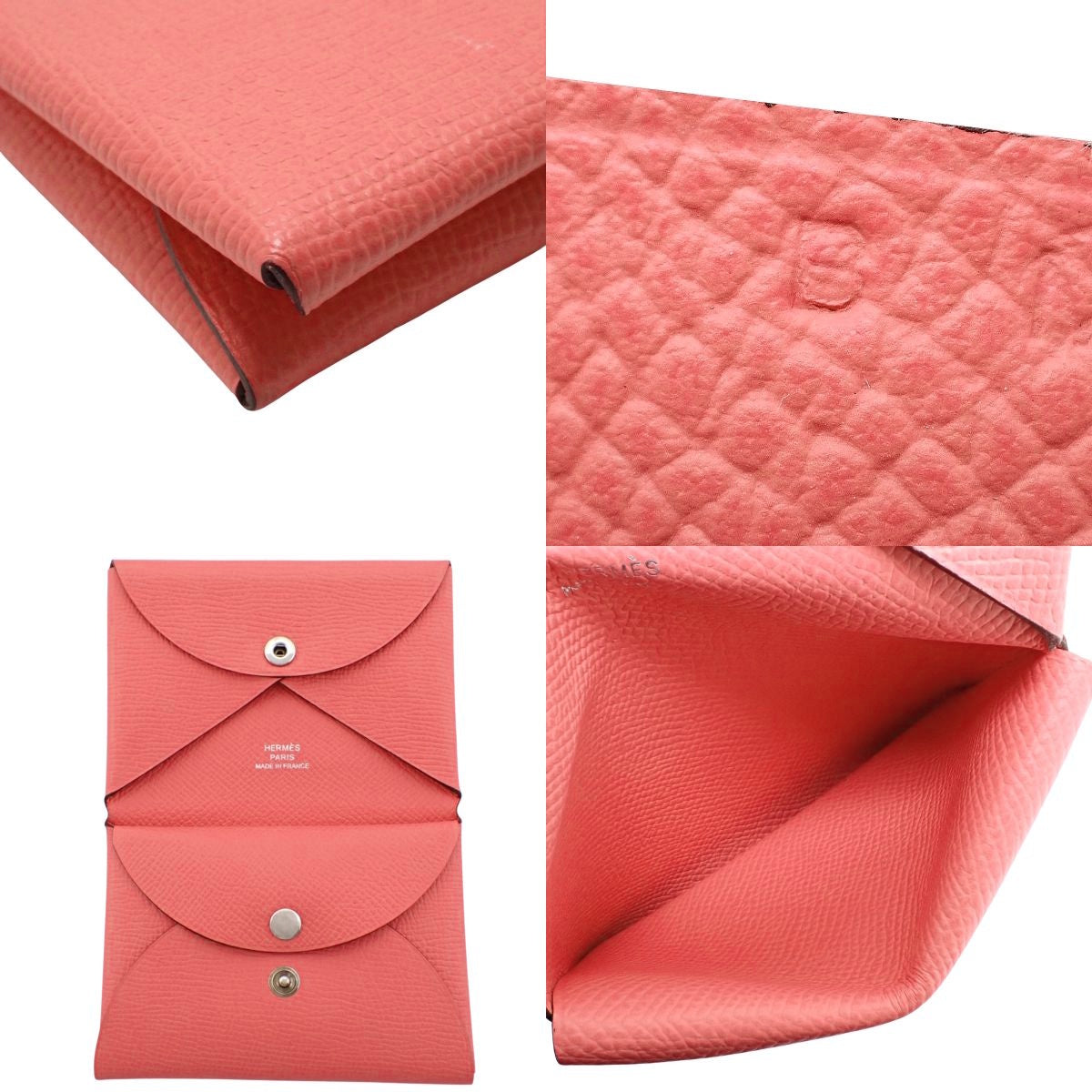 Calvi Duo Veau Epsom Palladium Hardware Rose Azalee Silver Hardware B stamp