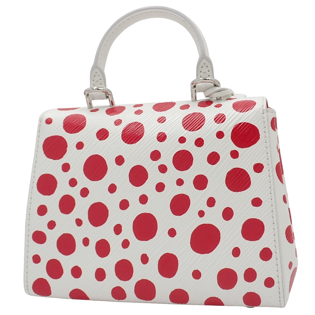 エピ LV X YK クリュニー MINI ホワイト レッド M21722 草間彌生コラボ