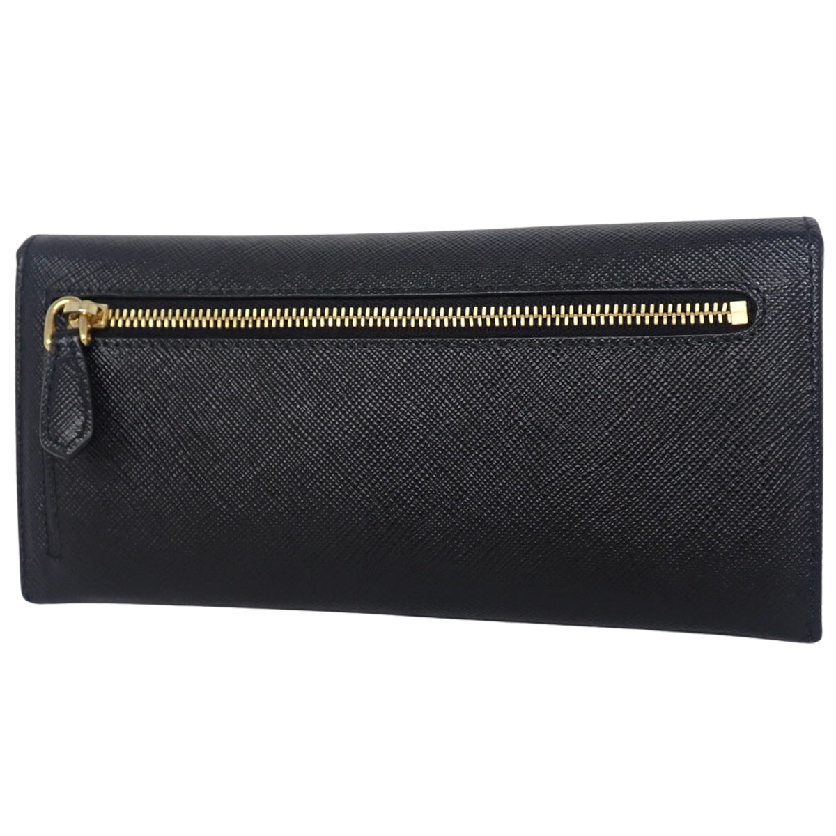 ロゴ 長財布 サフィアーノレザー ブラック 1MH132