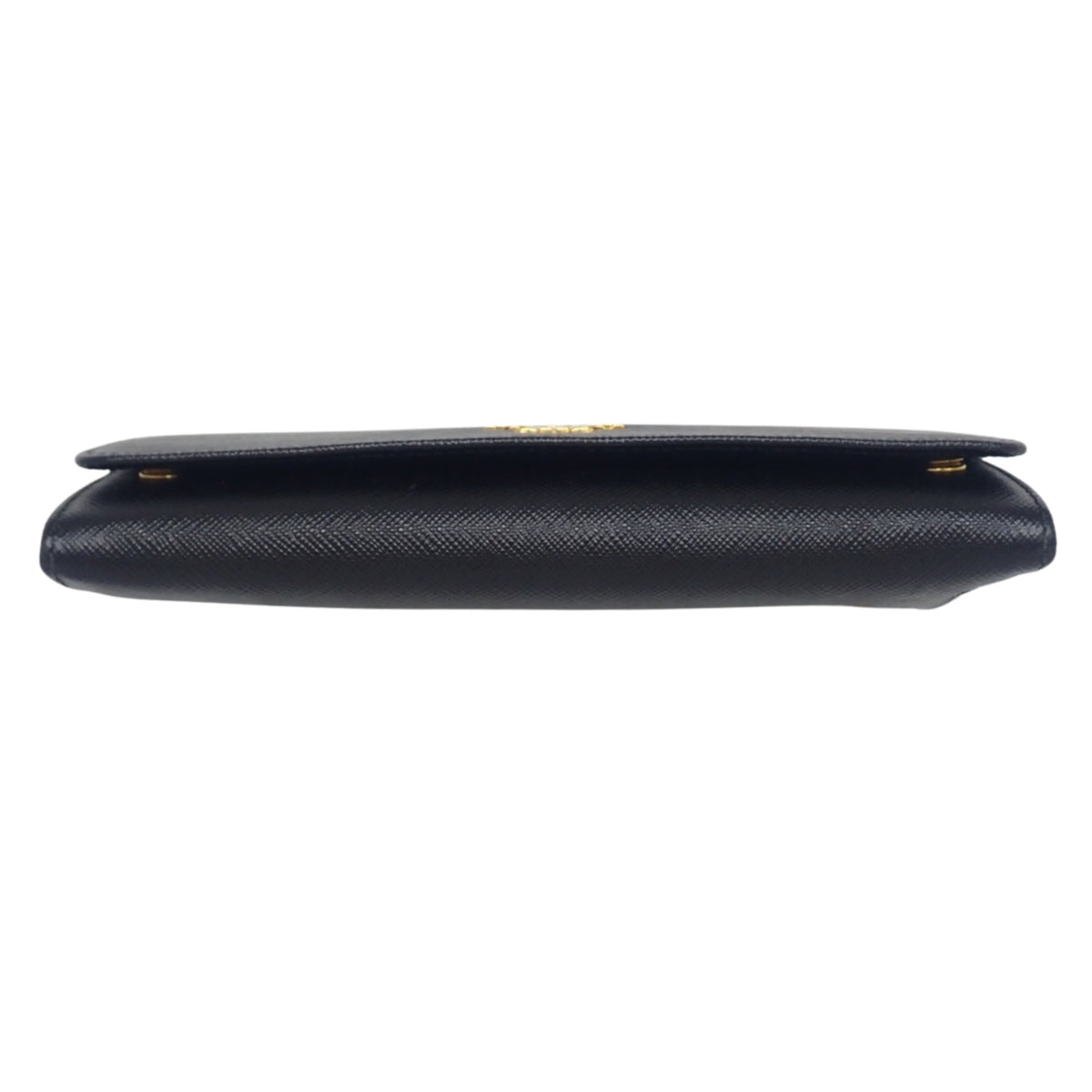 Logo long wallet in Saffiano leather, black, 1MH132