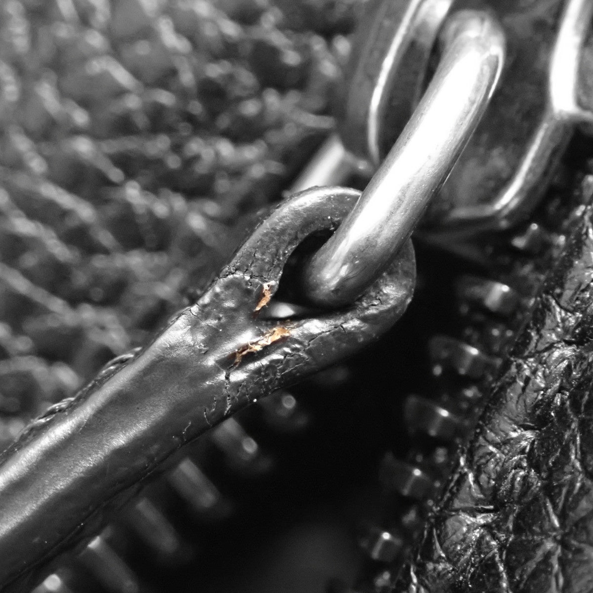 Luggage Nano Shopper Leather Black