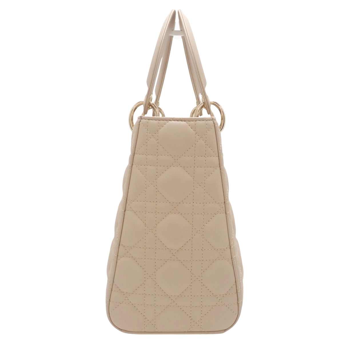 カナージュ Lady Dior レディディオール バッグ ミディアム ラムスキン ベージュ