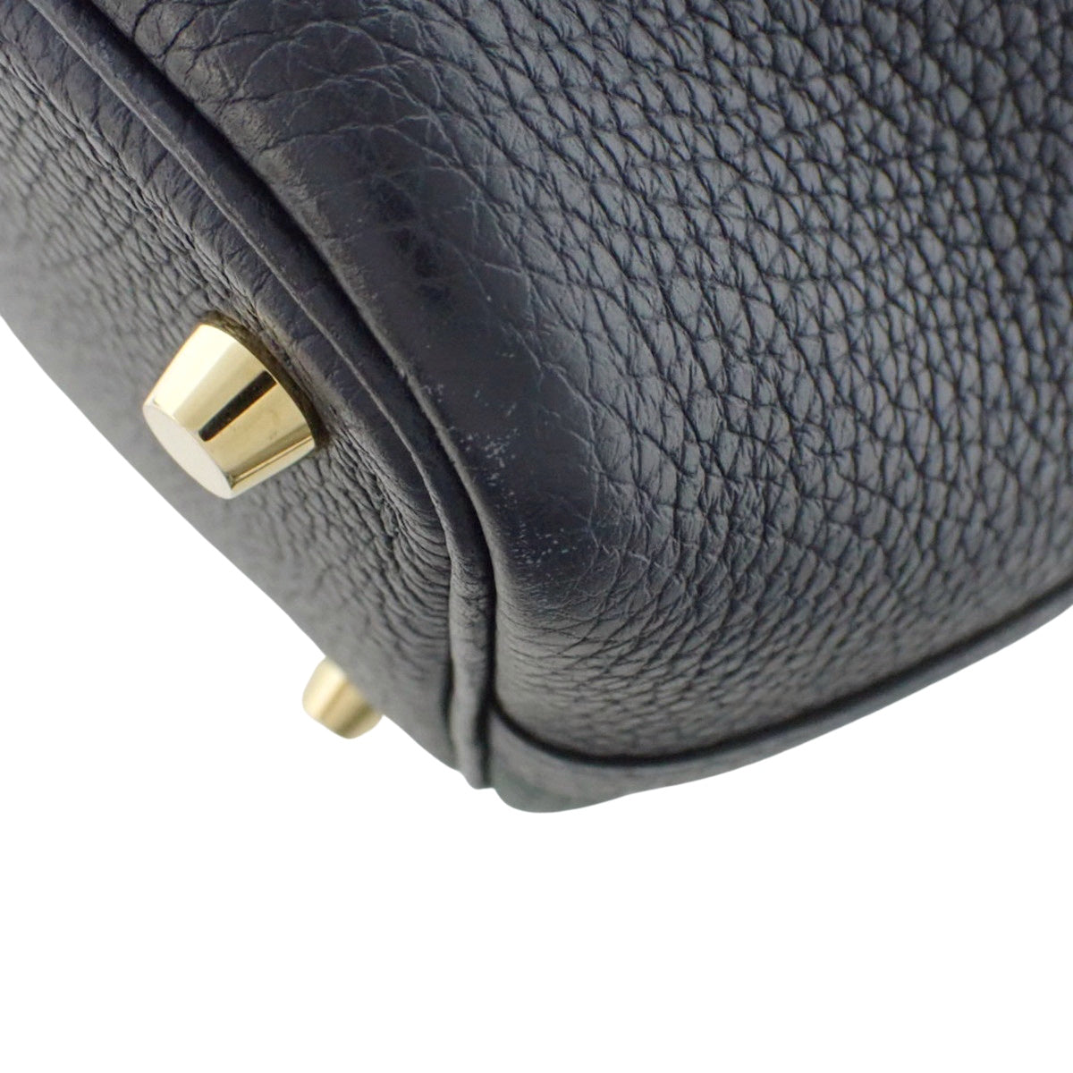 Picotin Lock Casaque PM, Taurillon Clemence leather, Vert Cypress, Blue Nuit, gold hardware, Z stamp.