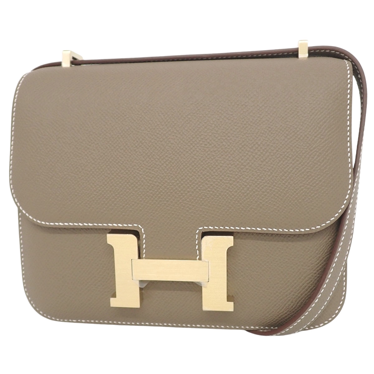 コンスタンス3 ミニ ミロワール ヴォーエプソン エトゥープ/エトープ シャンパンゴールド金具 K刻印