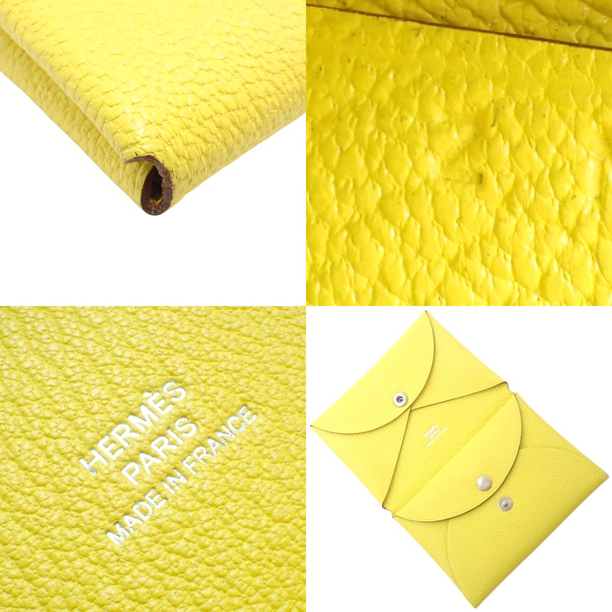 Calvi Duo Chevre Lime Silver Hardware Z stamp