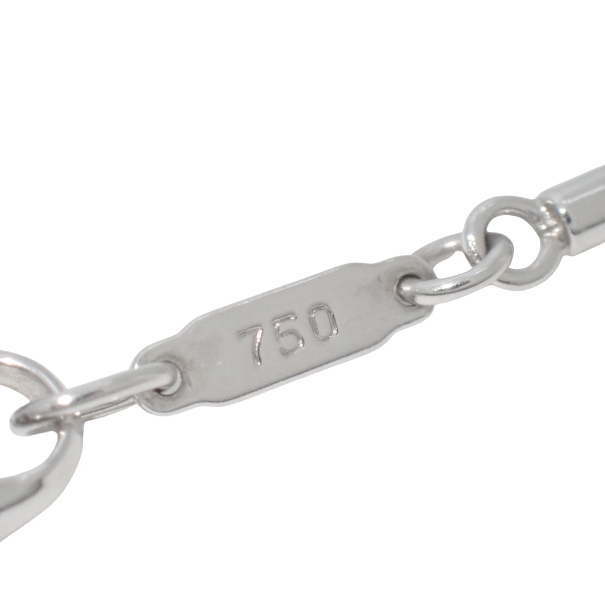 Tiffany & Co. アトラス 3PD バー ペンダント ダイヤモンド K18WG 7.1g