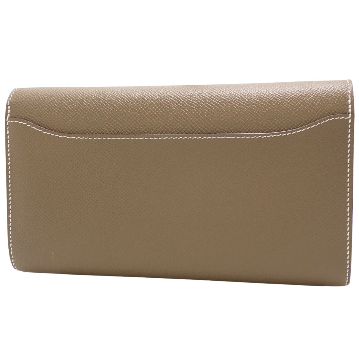 Constance Long To Go, Epsom Etoupe/Etoupe, Silver Hardware, Double Stamp