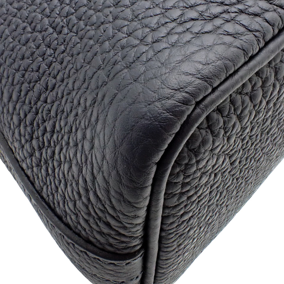 Bolide Messenger Togo Bleu Nuit Silver Hardware K stamp