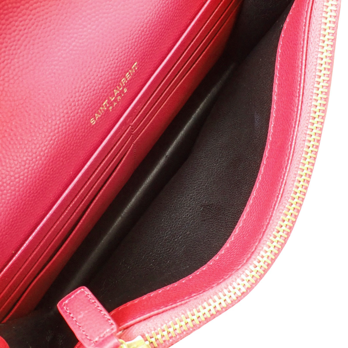 Cassandra Envelope Chain Wallet in Pink Leather