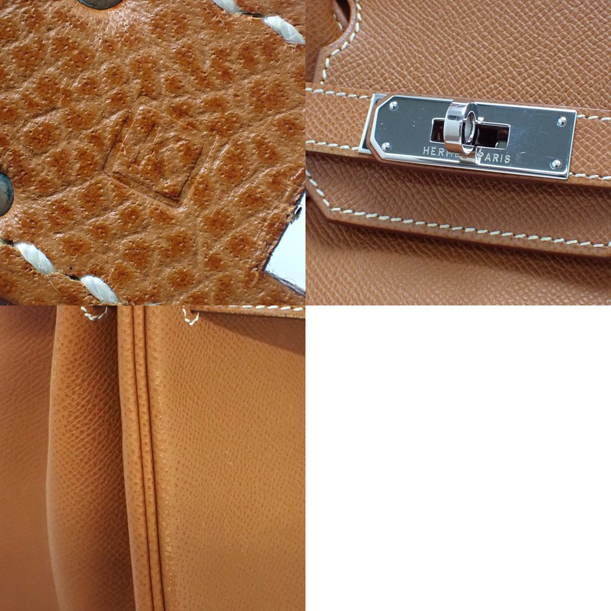 バーキン30 ヴォーエプソン パラジウム金具 ゴールド シルバー金具 □K刻印