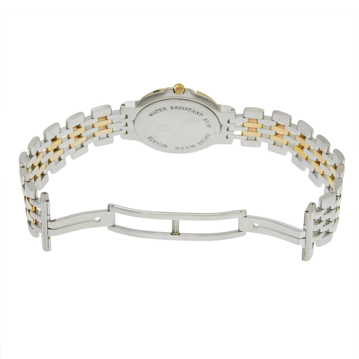 Elite SS/GP Diamond Bezel Quartz Unisex