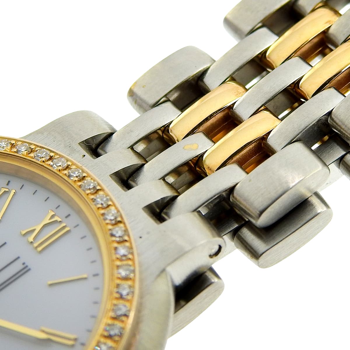Elite SS/GP Diamond Bezel Quartz Unisex