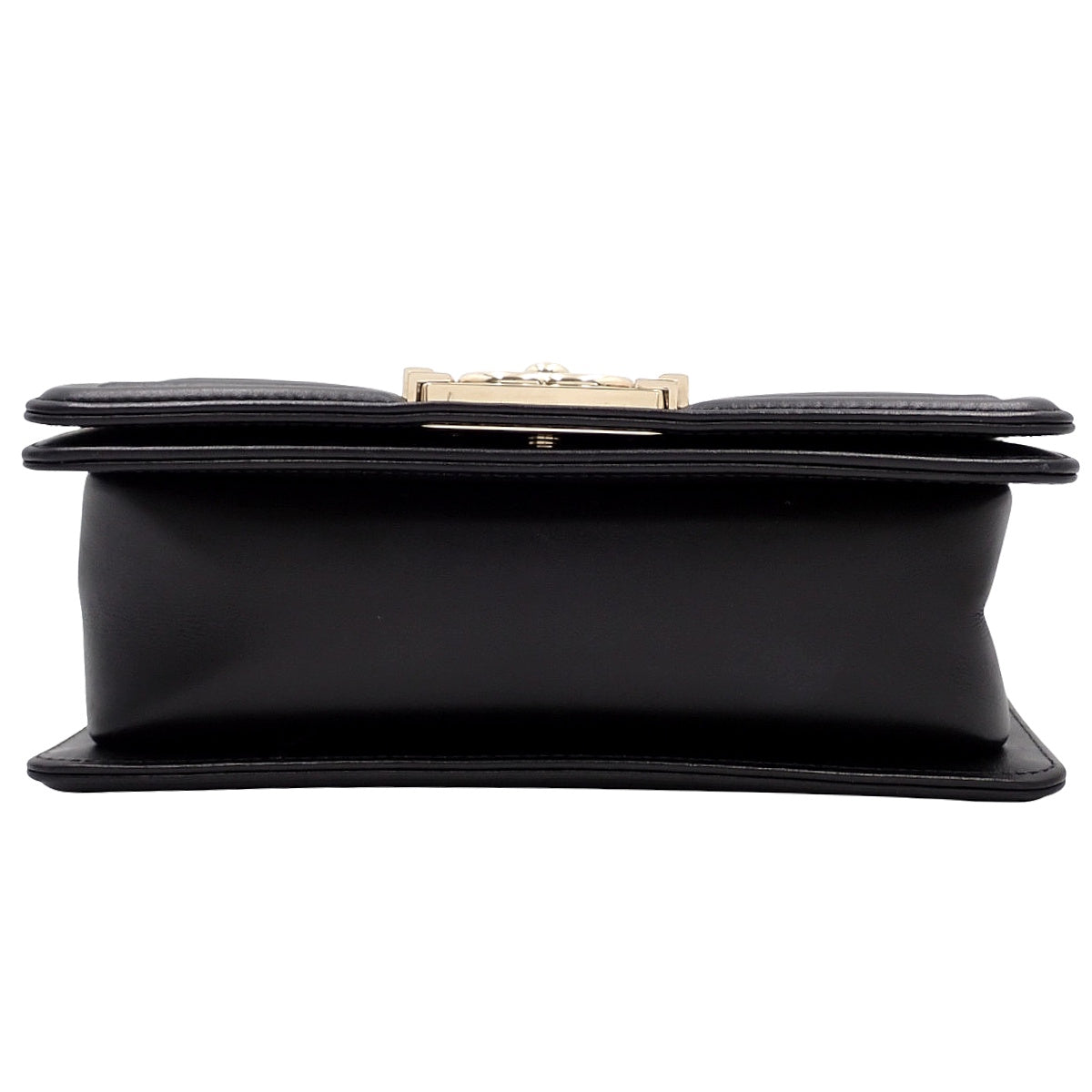 Boy Chanel 20 小号链条肩背包,黑色皮革 A67085