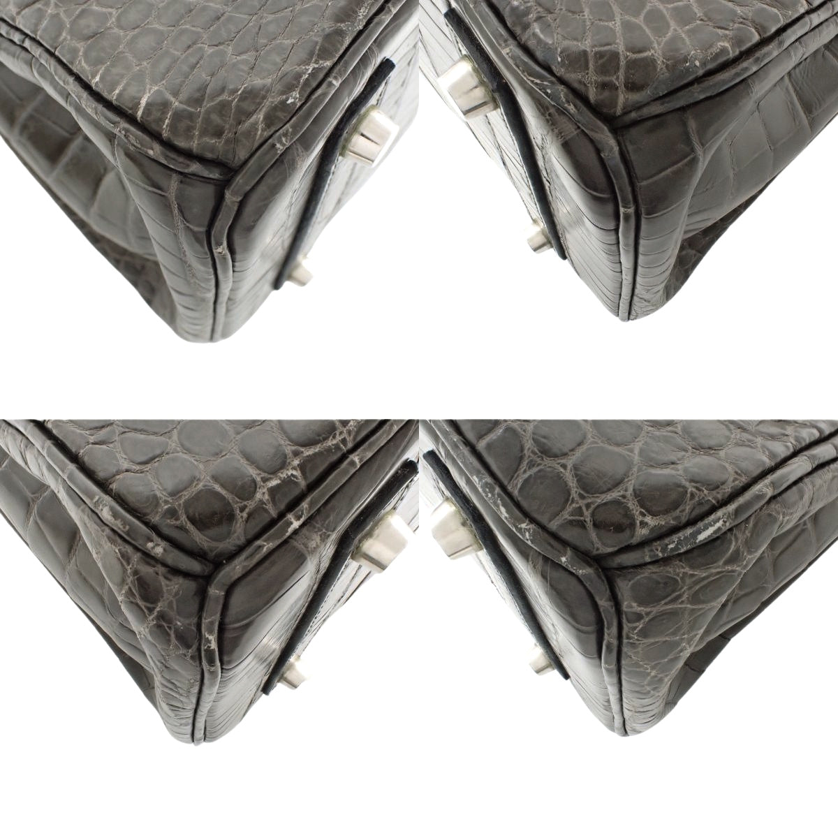 バーキン30 ポロサスマット パラジウム金具 グラファイト シルバー金具 □E刻印