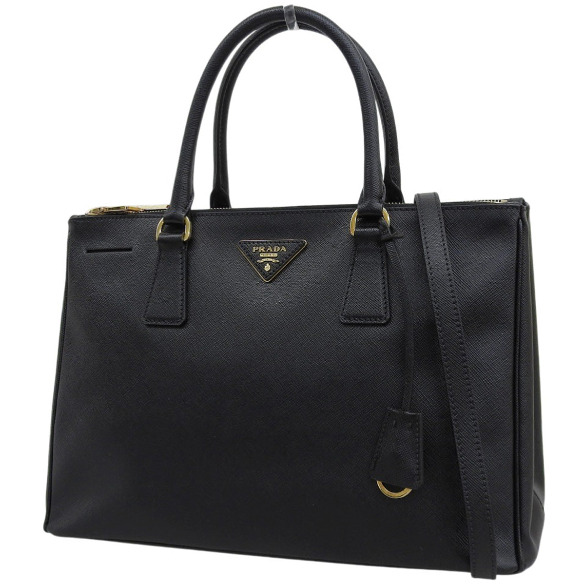 ガレリア ラージ サフィアーノレザー ブラック 1BA274