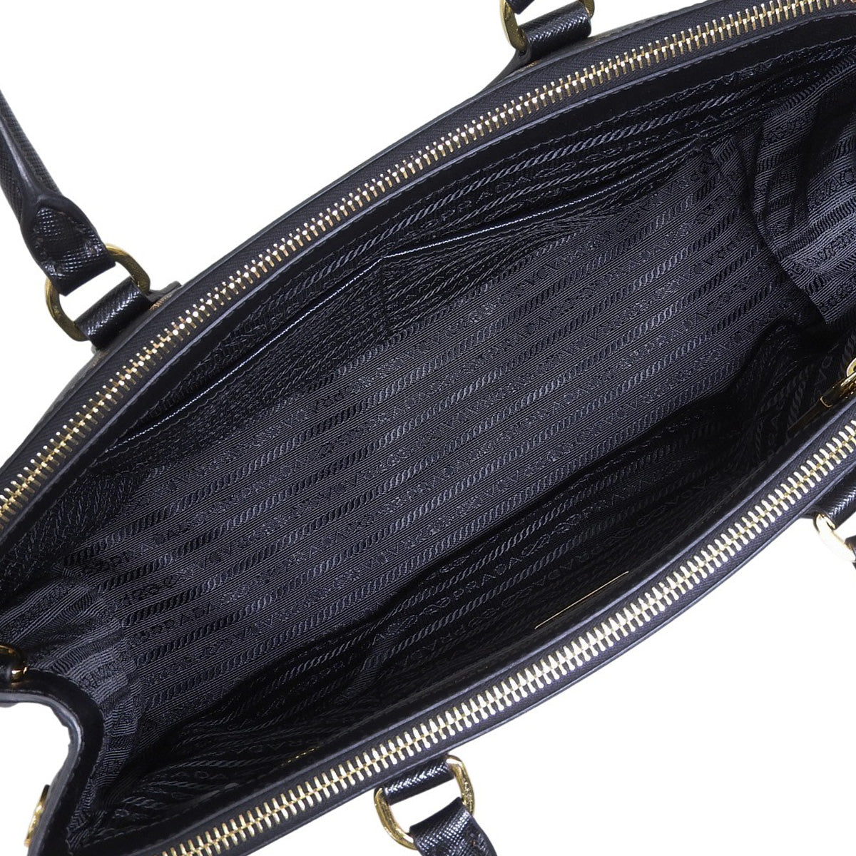 Galleria Large Saffiano Leather Black 1BA274