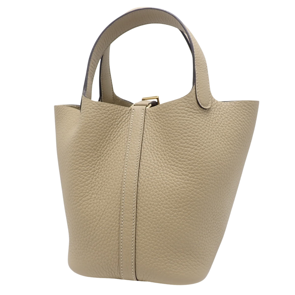 【新品】Picotin Lock PM Taurillon Clemence Trench 皮革,金色五金配件,K 字印记