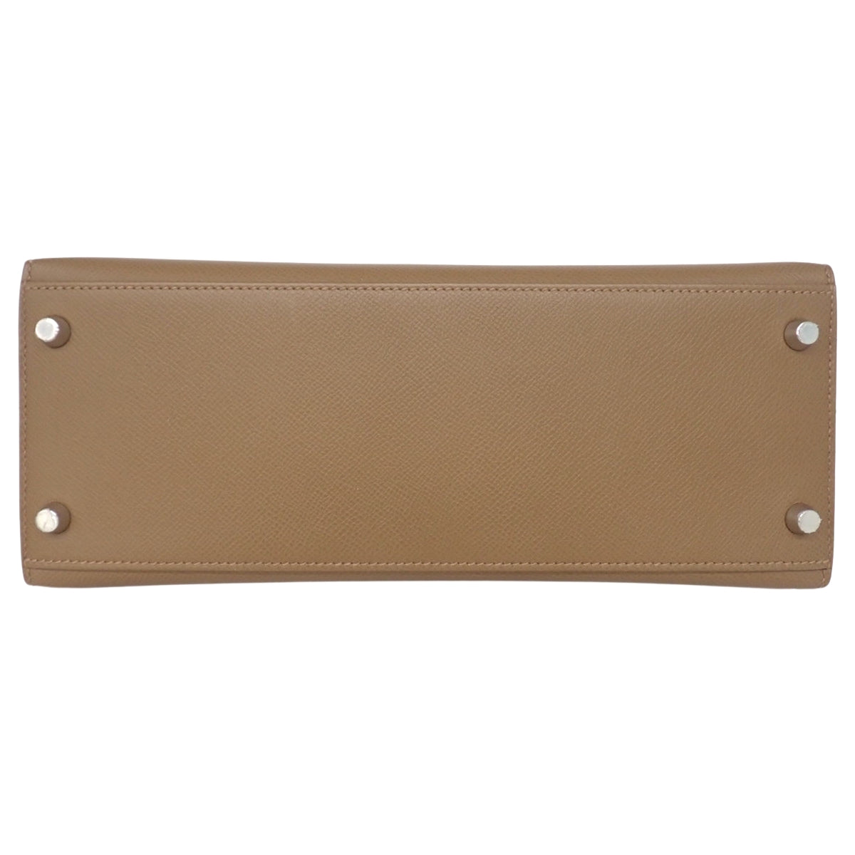 Hermès Kelly 28 Sellier Epsom Alezan Biscuit Silver Hardware U stamp