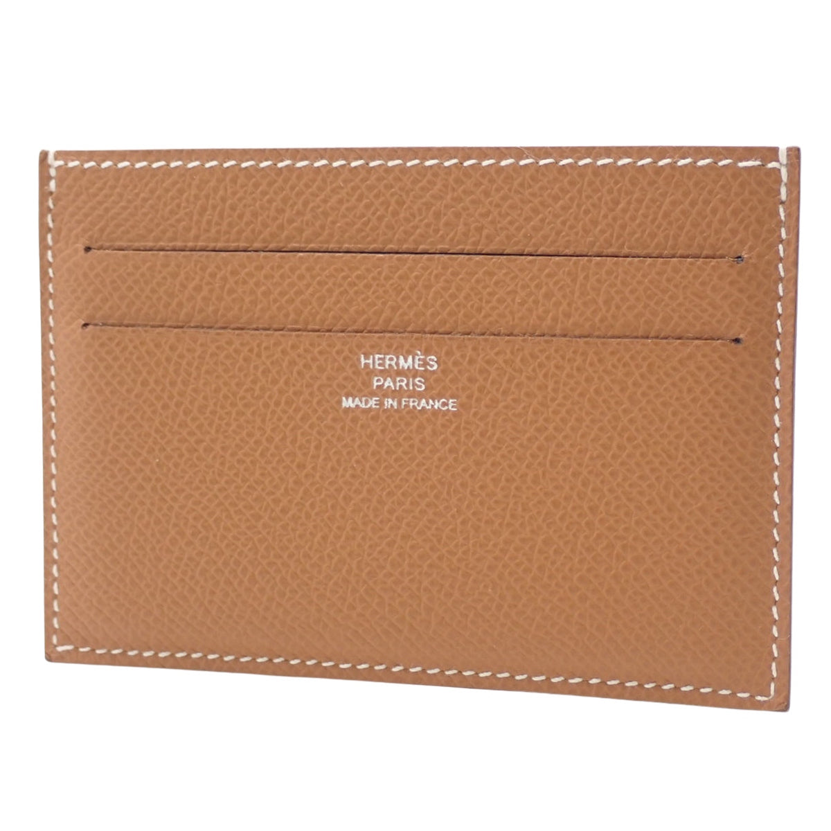 Citizen斜纹卡包,Epsom皮革,金色,U字印章