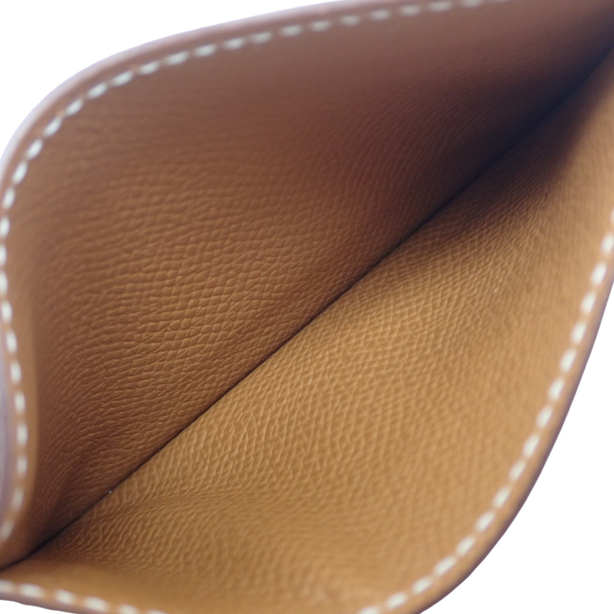 Citizen Twill Card Holder, Epsom Leather, Gold, U Stamp