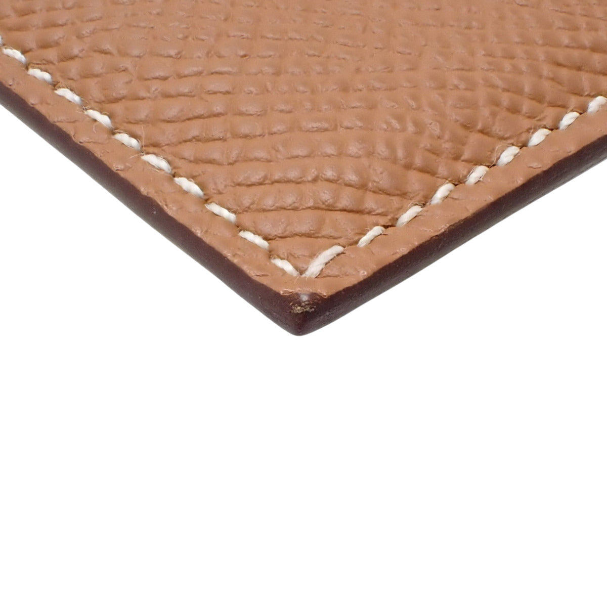 Citizen Twill Card Holder, Epsom Leather, Gold, U Stamp