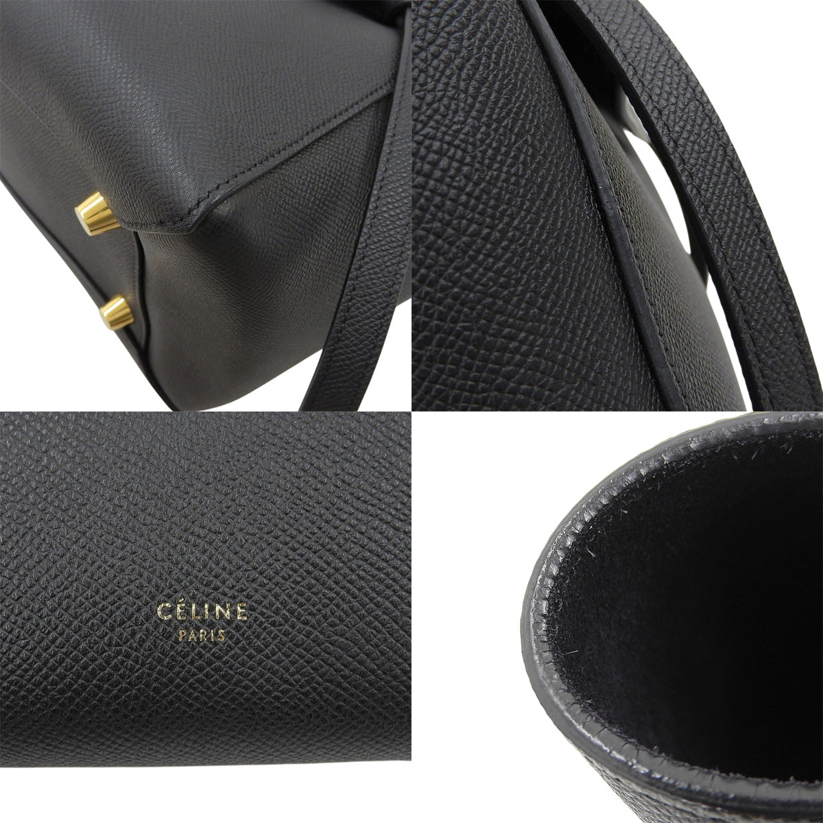 Mini belt bag in black calfskin, 189103ZVA.38NO