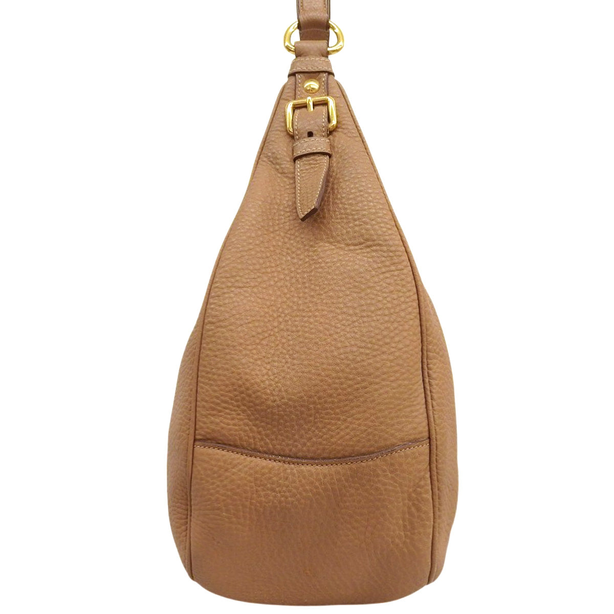 Brown leather one-shoulder bag BR4311