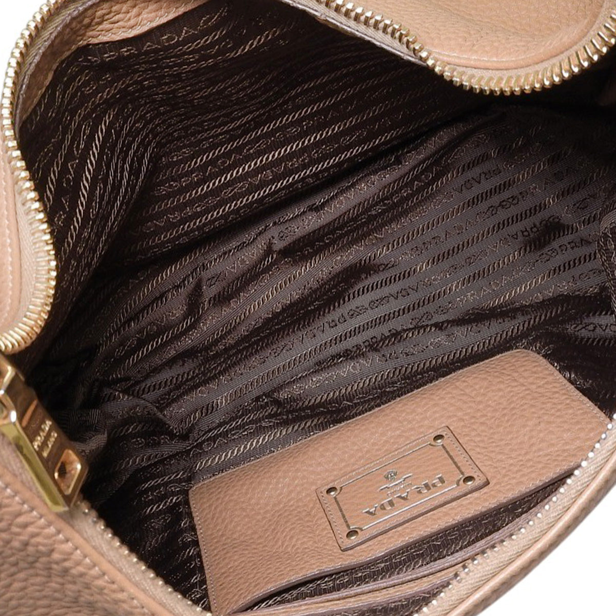 Brown leather one-shoulder bag BR4311