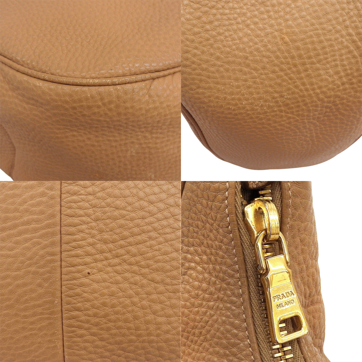 Brown leather one-shoulder bag BR4311
