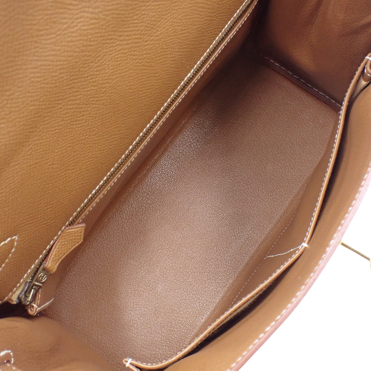 Kelly 28 (inner stitching) Kushvel Gold, Gold hardware, B stamp