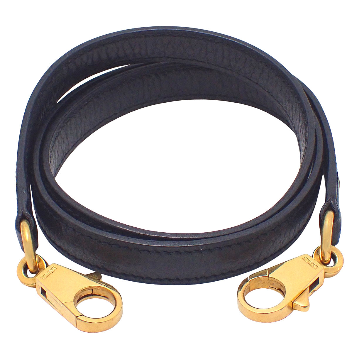 Shoulder Strap Ardennes Black Gold Hardware