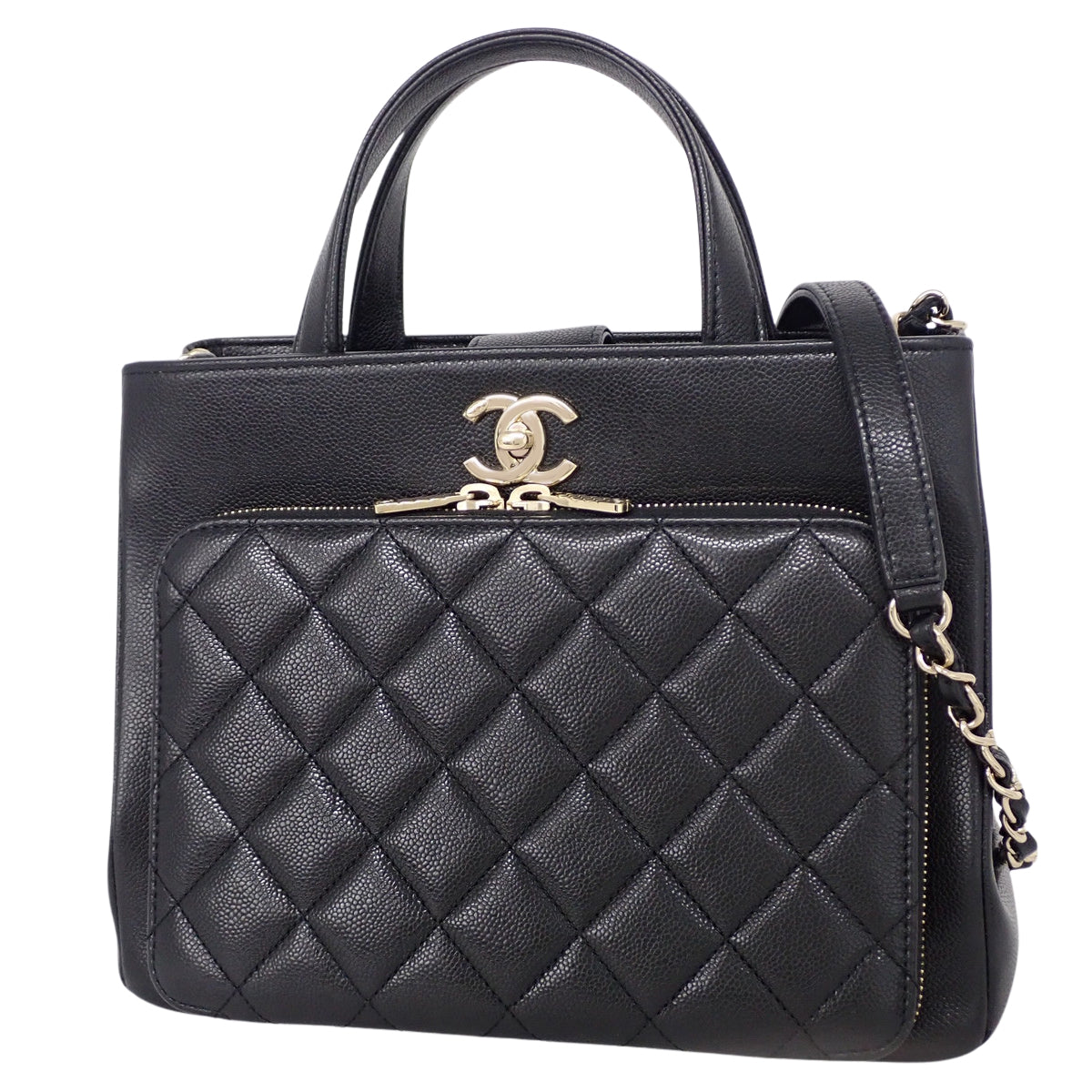 Matelasse Business Affinity Caviar Skin Black