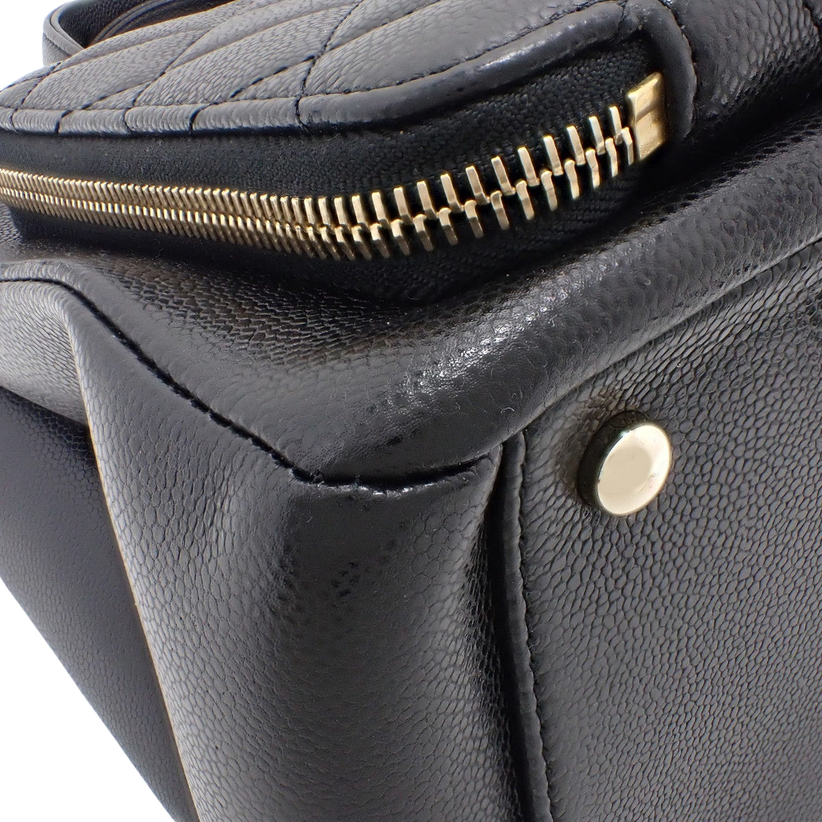 Matelasse Business Affinity Caviar Skin Black