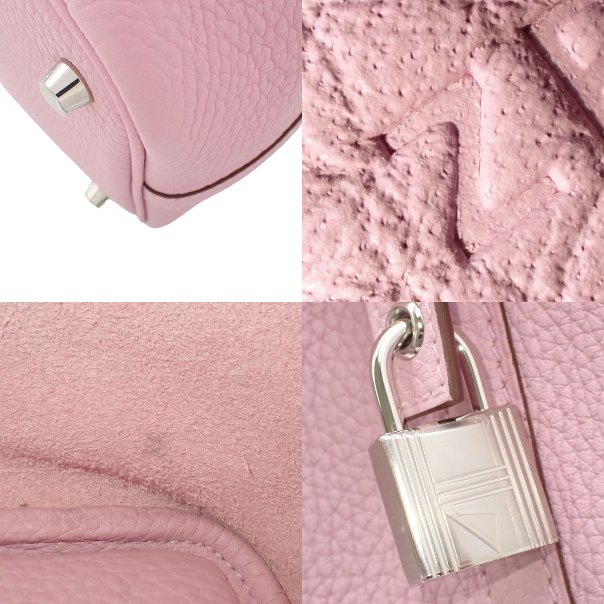 Picotin Lock PM, Taurillon Clemence leather, palladium hardware, mauve sylvestre, silver hardware, Z stamp