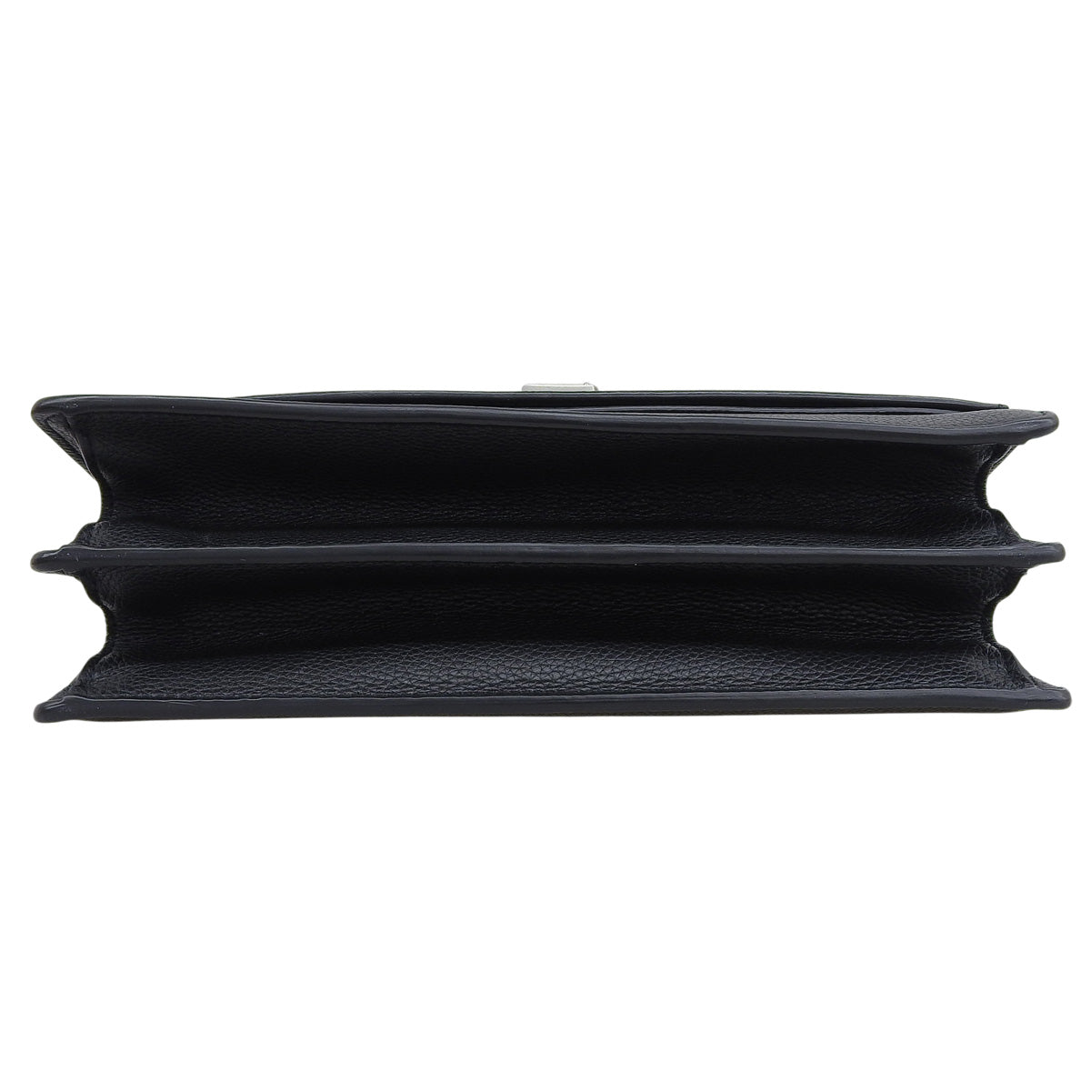 Chain shoulder bag leather black 515823